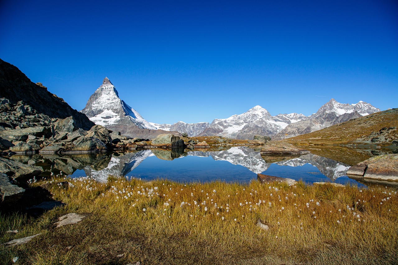 lake, mountain, landscape, nature, swizerlan, zermatt, matterhorn